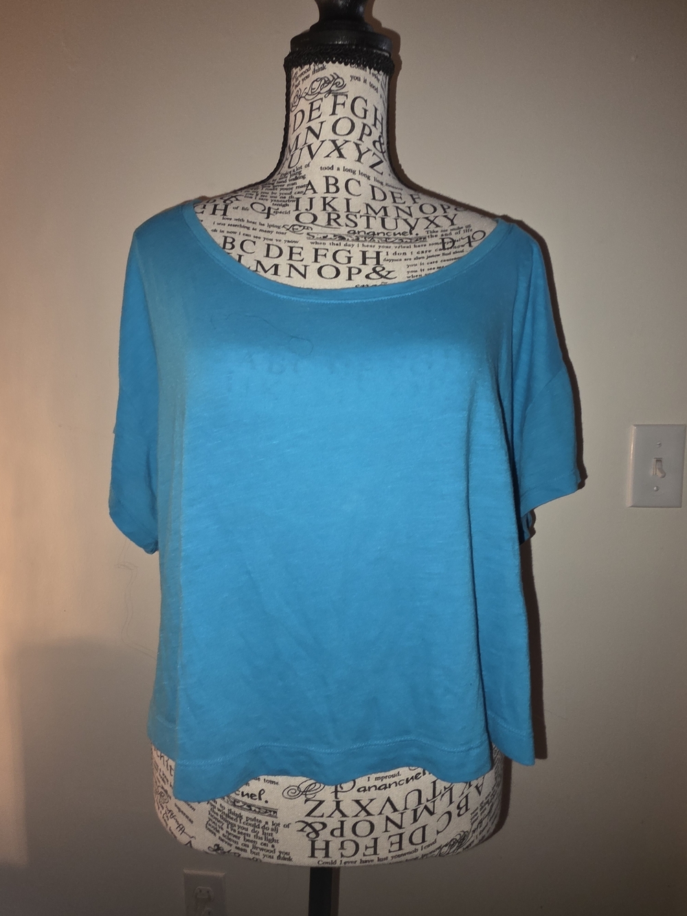 PINK Victoria's Secret Turquoise Scoop Crop Top